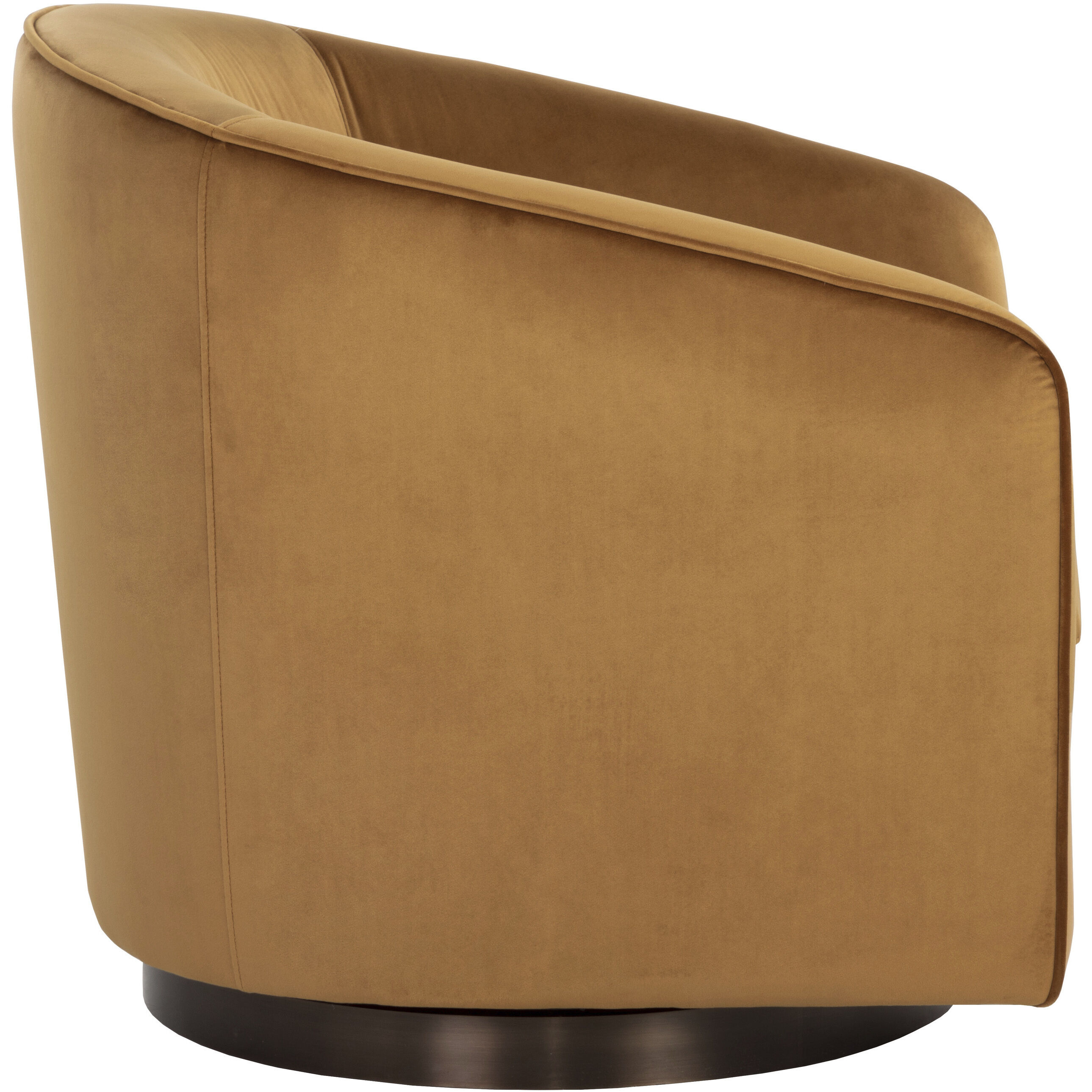 Hazel Dark Bronze / Gold Sky Swivel Lounge Chair, Swivel